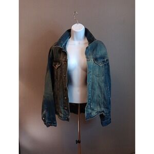 B C ETHIC CUSTOM CRAFTED M JACKET Distress Denim Light Weight MOVIE APPAREL